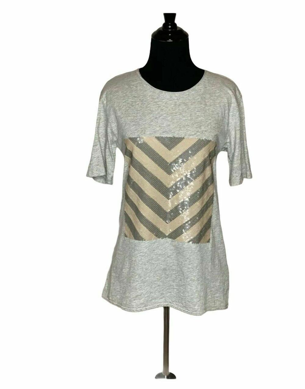 J. Crew sequined detail casual T-Shirt size XS